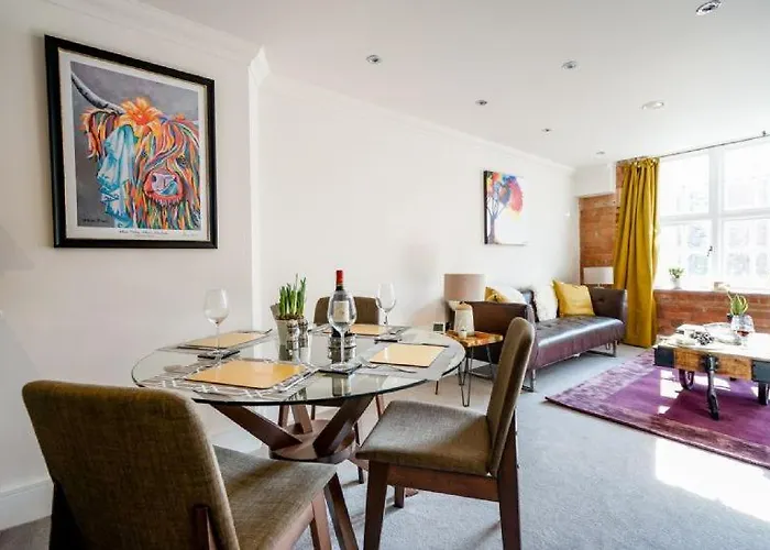 Apartament Cocoa River - Quiet Centre, Close To The Shambles, On The River, Two Bed, Two Bath, Allocated Parking